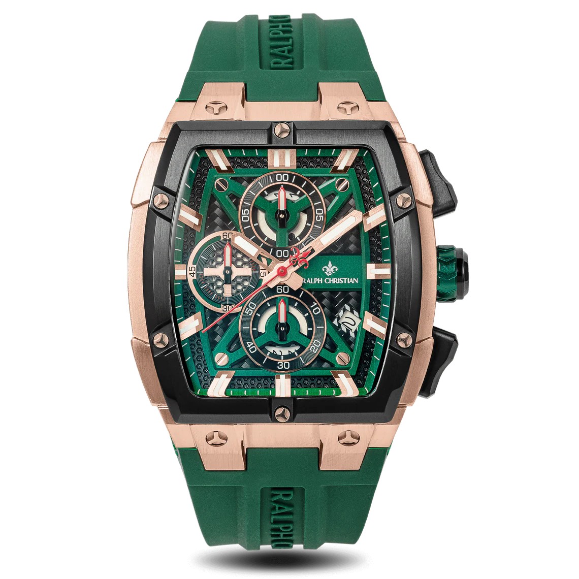 Polaris Chrono – Елегантен мъжки хронограф – Горско зелено