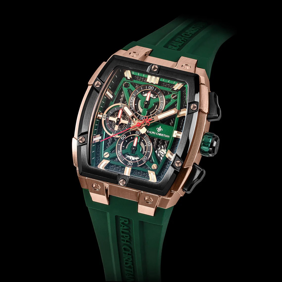 Polaris Chrono – Елегантен мъжки хронограф – Горско зелено