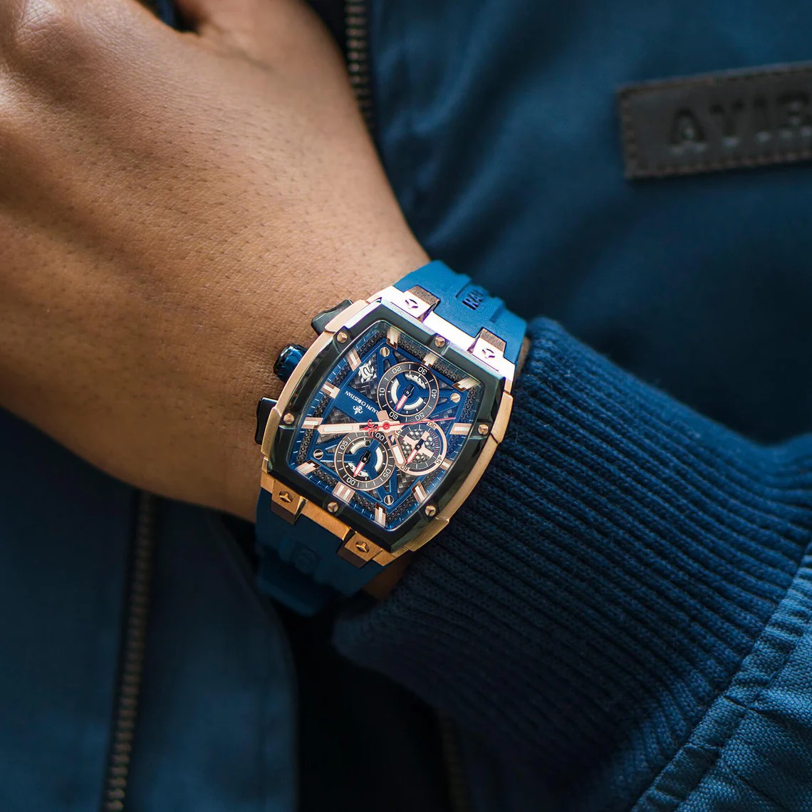 Polaris Chrono – Елегантен мъжки хронограф – Кралско синьо