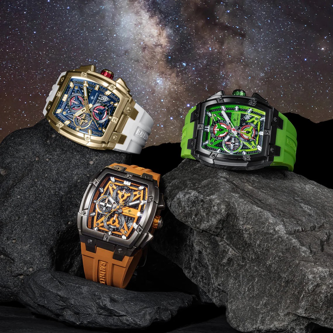 Polaris Chrono – Елегантен мъжки хронограф – Лайм зелено