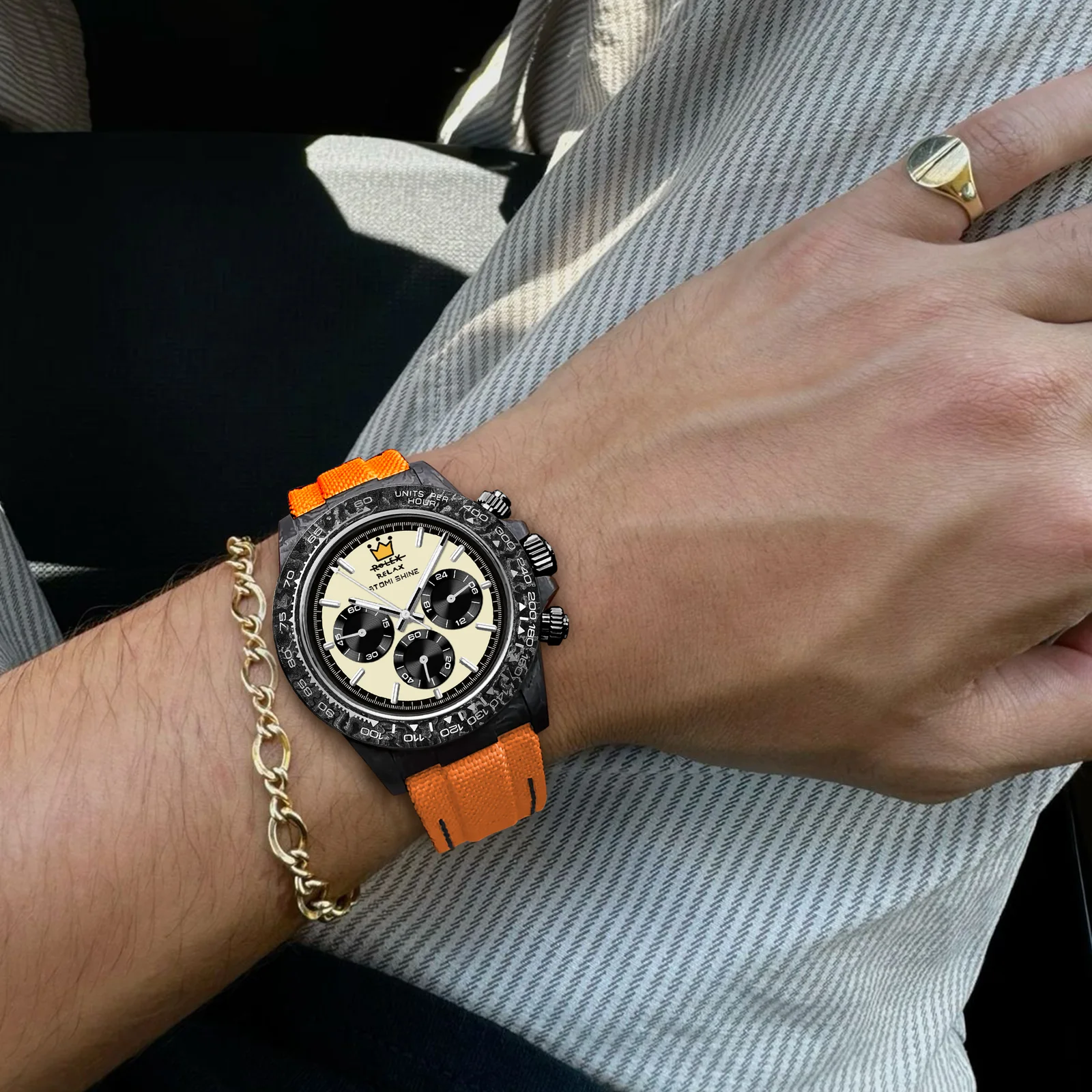 VELOCIREX CARBON FIBER UHR  39 mm, KRONENREBELL