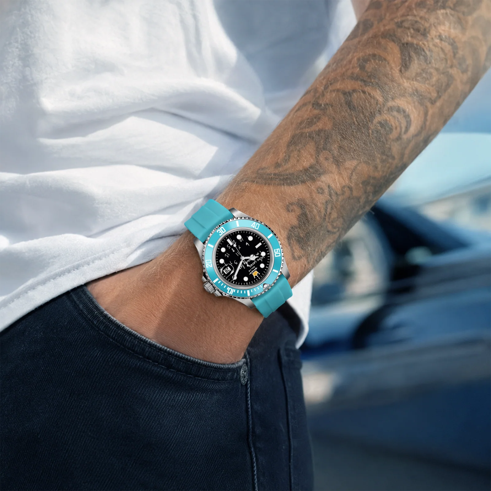 HYDROCORE FLUORO UHR  Automatik, SANFTE FLUT
