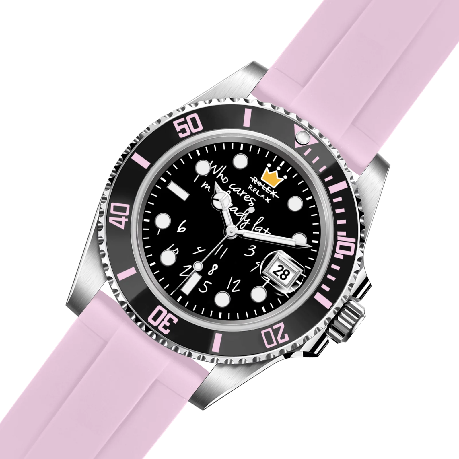 HYDROCORE FLUORO UHR  Automatik, PINKER REBELL