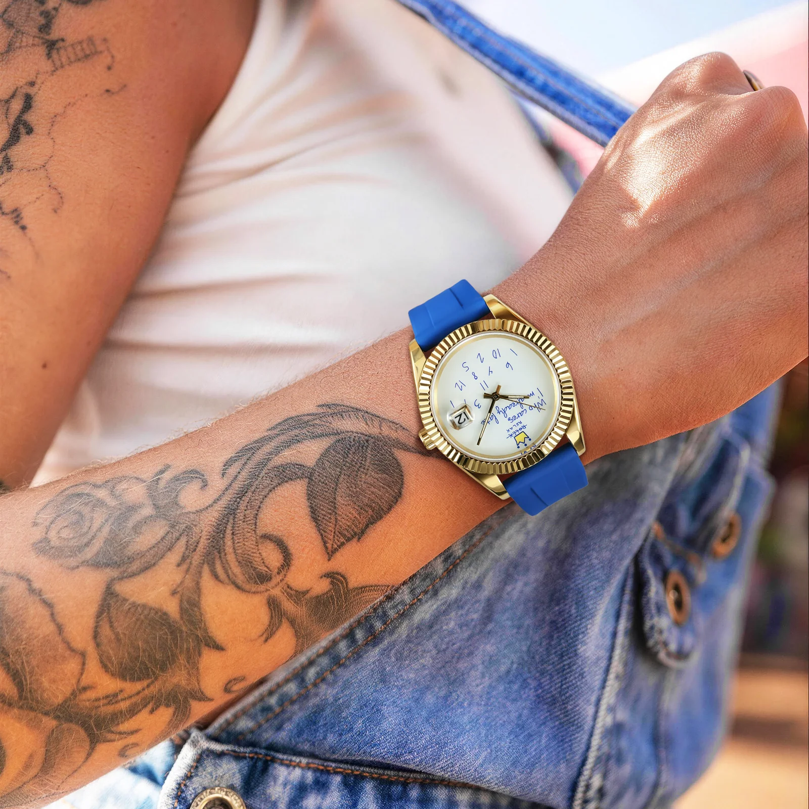 EONDATE MAXI FLUORO UHR  40 mm, SPÄTE KRONE