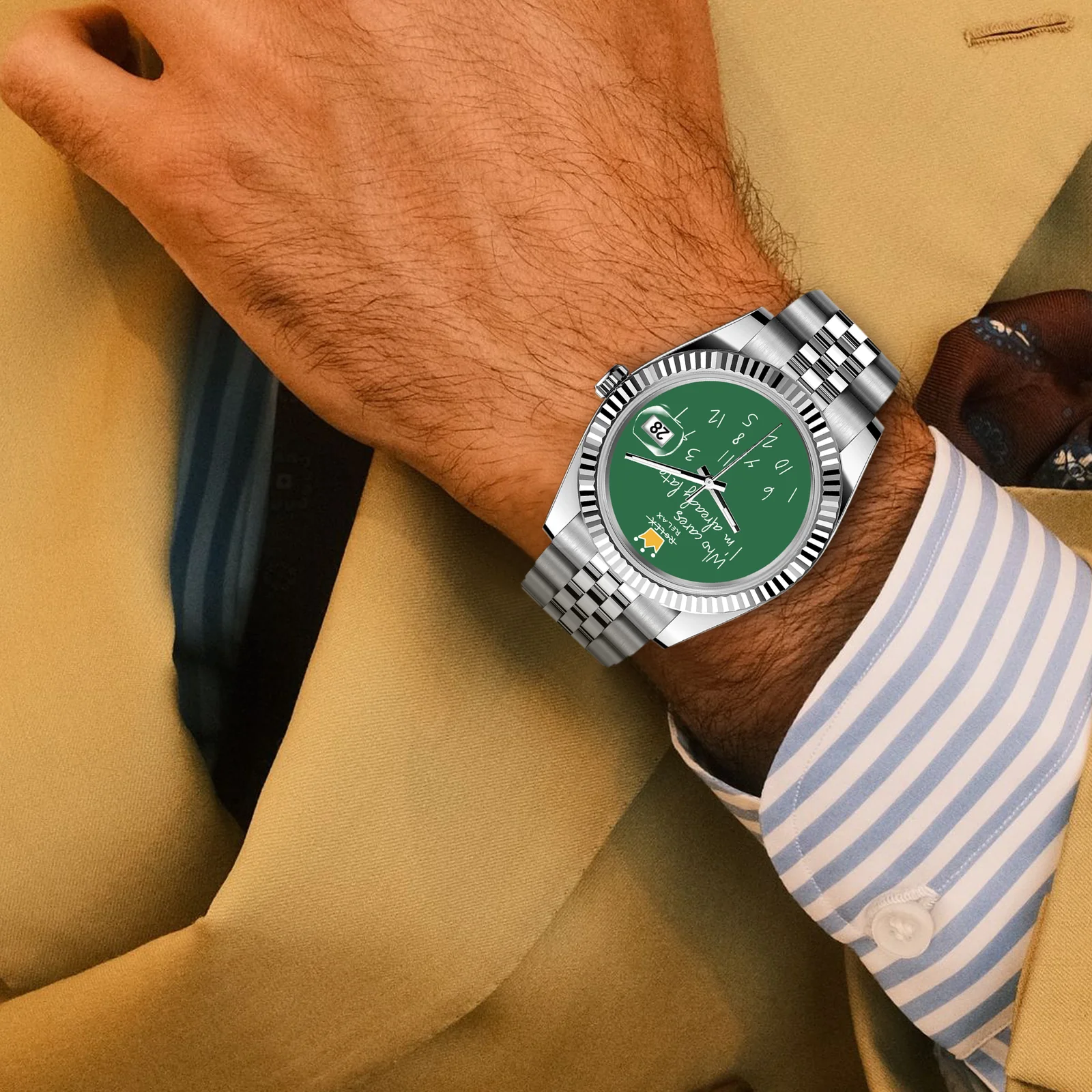 RELOJ EONDATE MAXI CLASSIC  40 mm, Humor Esmeralda