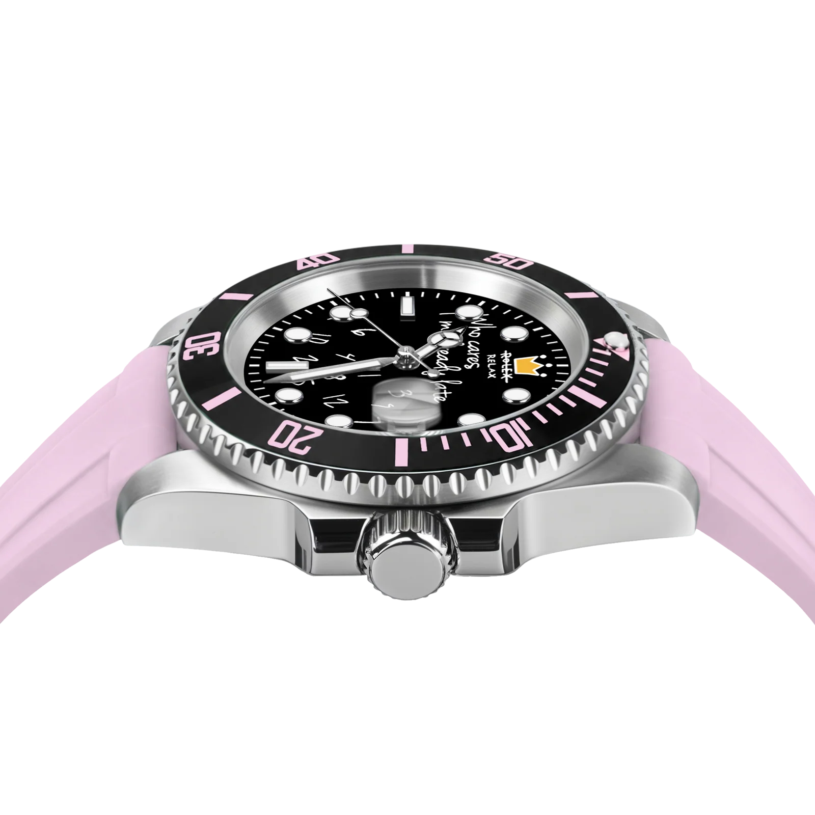 HYDROCORE FLUORO UHR  Automatik, PINKER REBELL