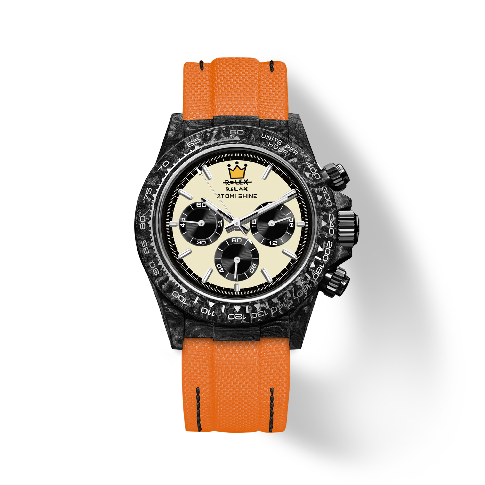 VELOCIREX CARBON FIBER UHR  39 mm, KRONENREBELL