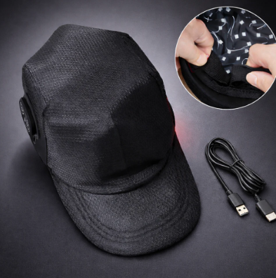 Gorro para el crecimiento del cabello con terapia de luz roja