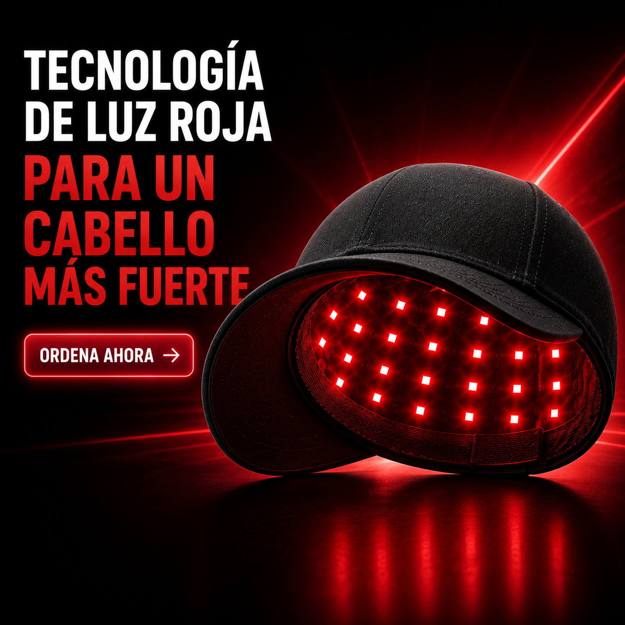 Gorro láser portátil para el crecimiento del cabello