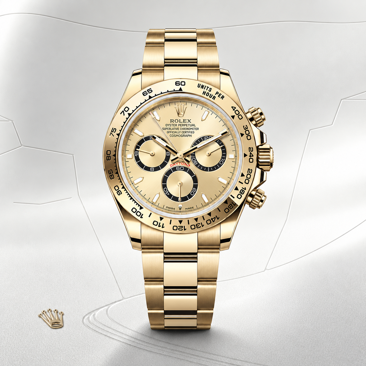 Rolex Cosmograph Daytona Oyster, 40 mm, Gelbgold