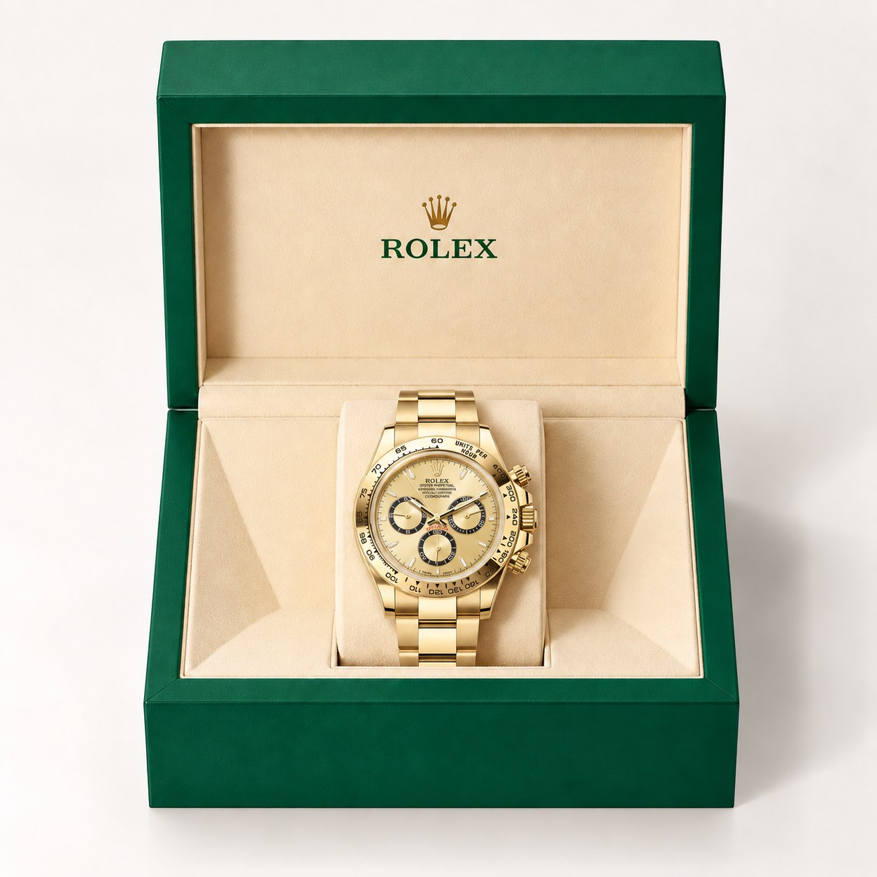 Rolex Cosmograph Daytona Oyster, 40 mm, Gelbgold