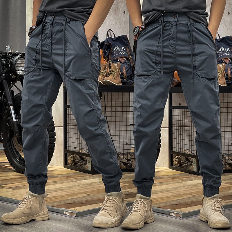 FRÜHLING: DISTRESSED SLIM FIT-BIKERJEANS FÜR HERREN
