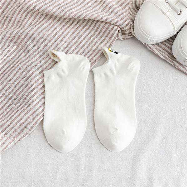 Lustige lächelnde Socken mit Stickerei (10 Paar)