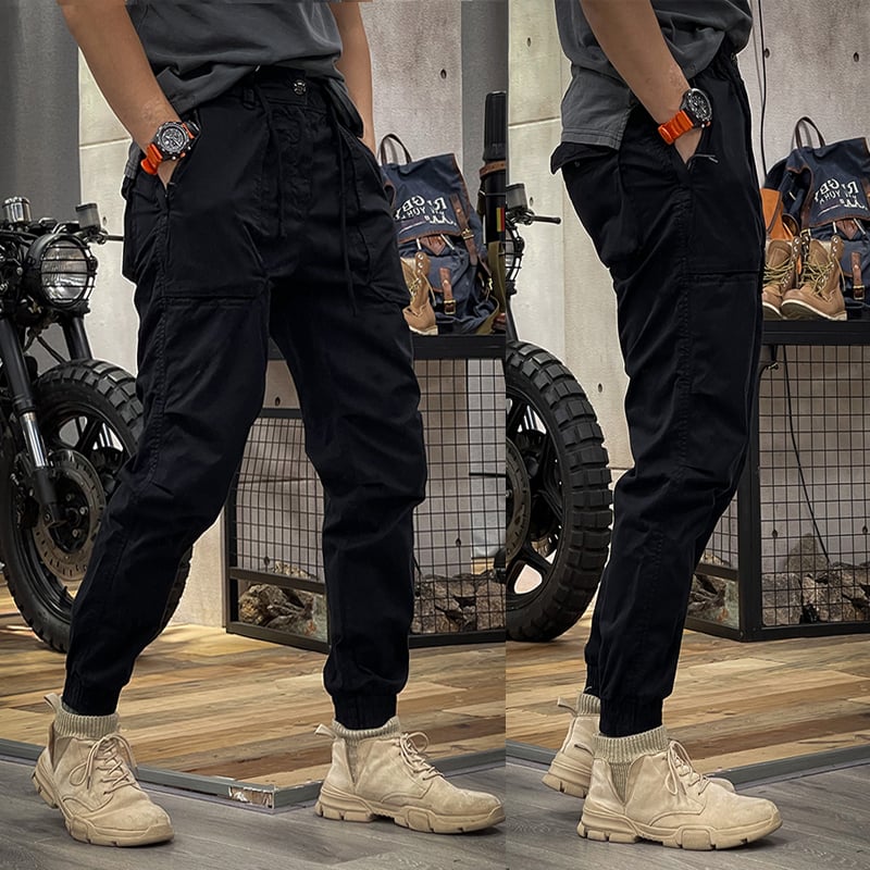 FRÜHLING: DISTRESSED SLIM FIT-BIKERJEANS FÜR HERREN