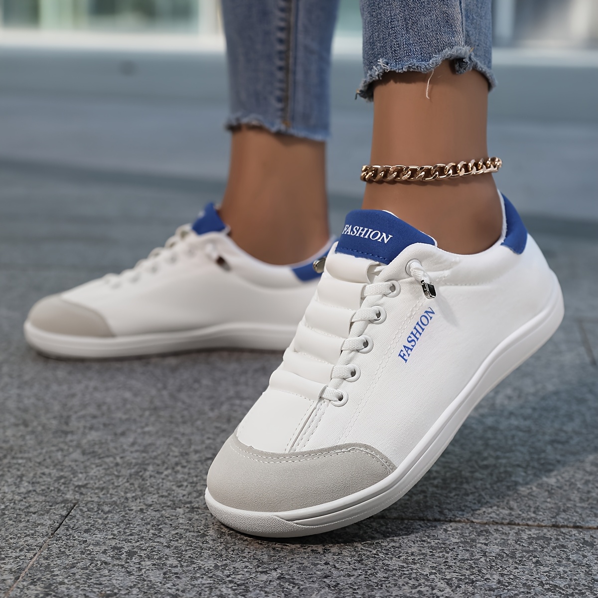 Women’s Lace‑Up Minimalist Barefoot Canvas Sneakers