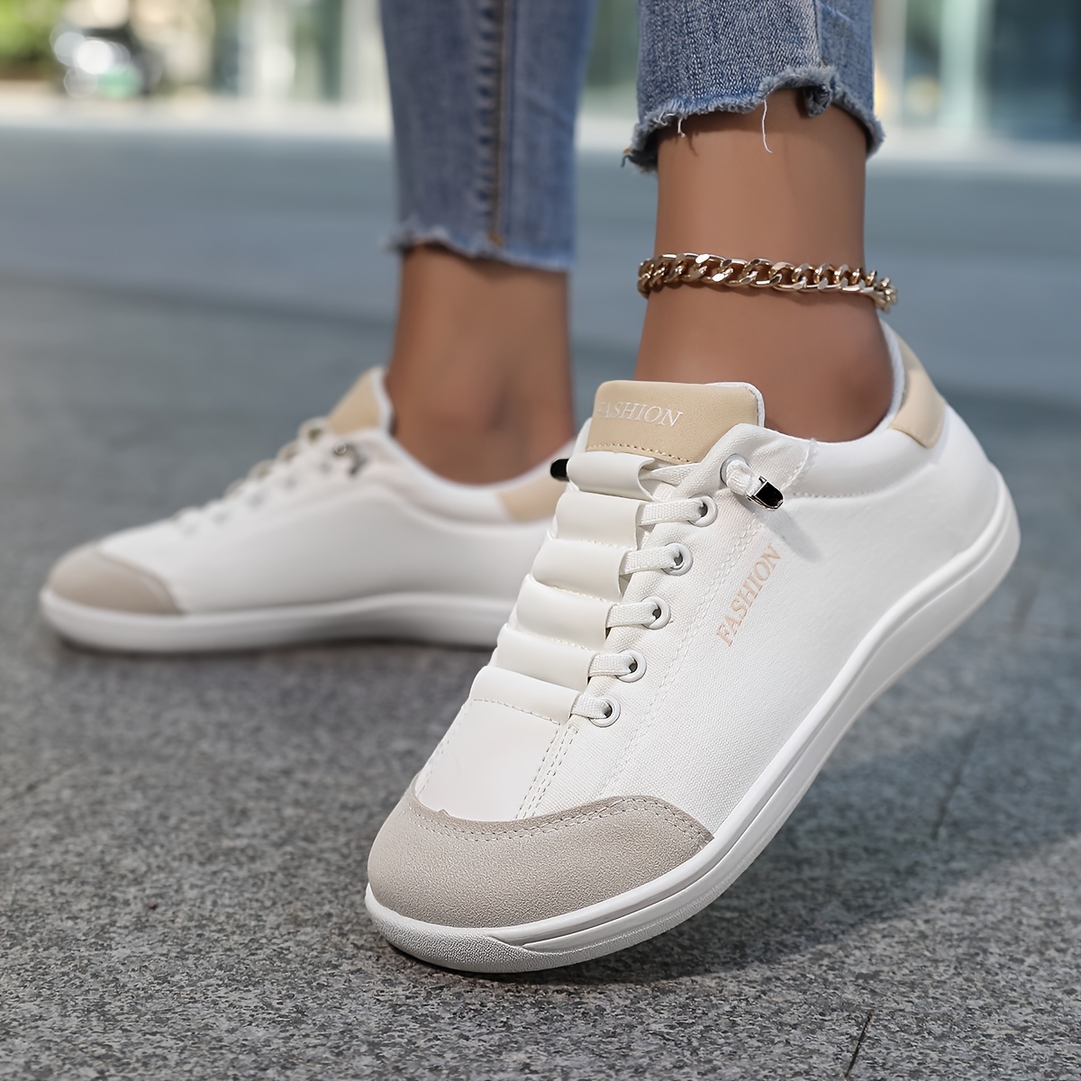 Women’s Lace‑Up Minimalist Barefoot Canvas Sneakers