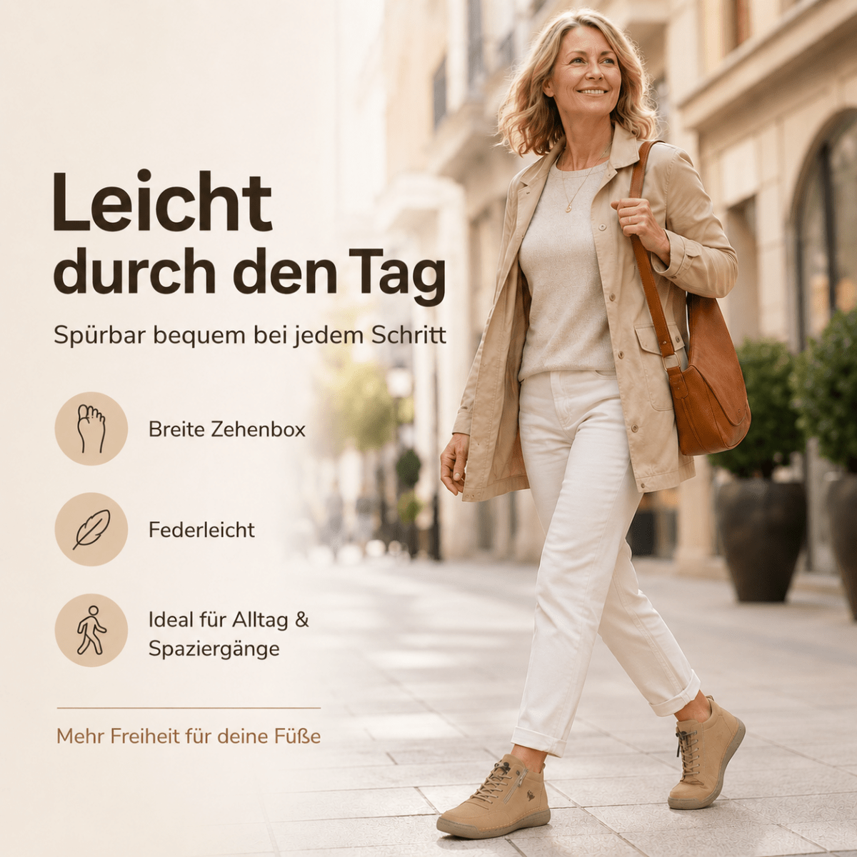 Mira - Komfortable orthop&auml;dische Barfu&szlig;-Sneakers + Rei&szlig;verschluss Barfu&szlig;schuhe