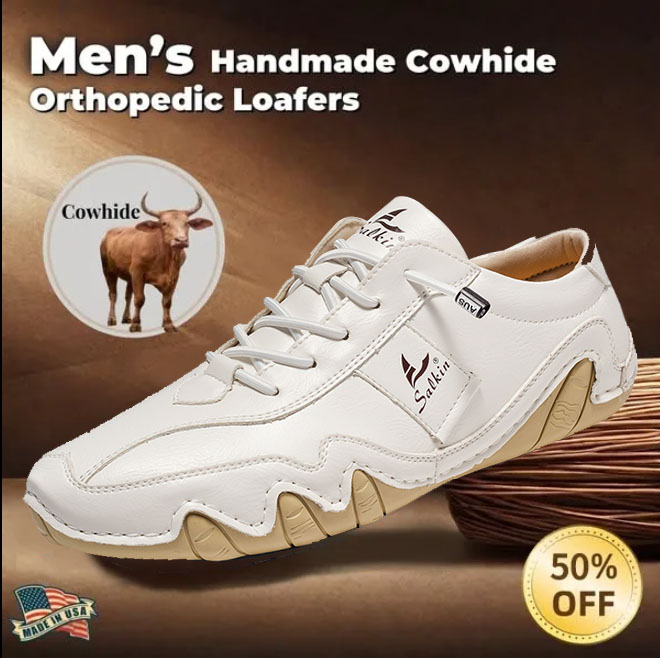 Men's genuine slip-on loafers