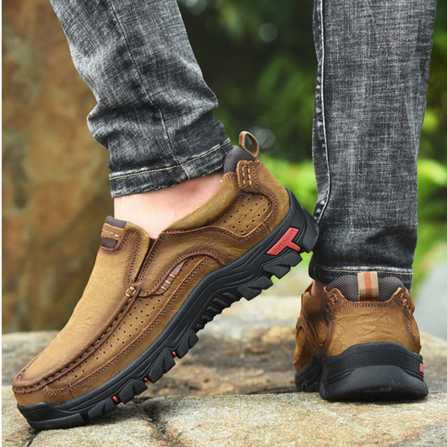 Men's Genuine Leather Outdoor Hiking Shoes