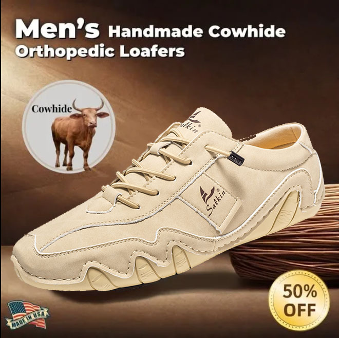 Men's genuine slip-on loafers