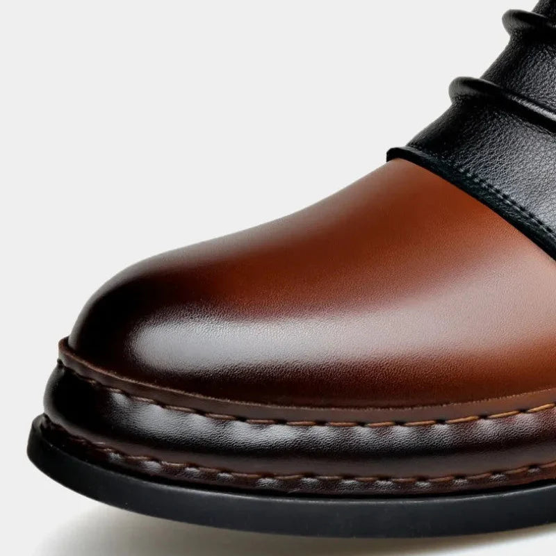 Bottines en cuir véritable pour hommes