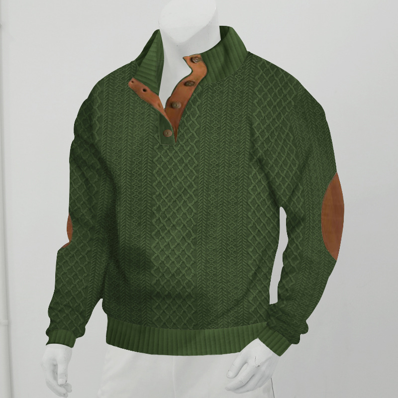 Herren Langarm-Kaschmir-Sportpullover