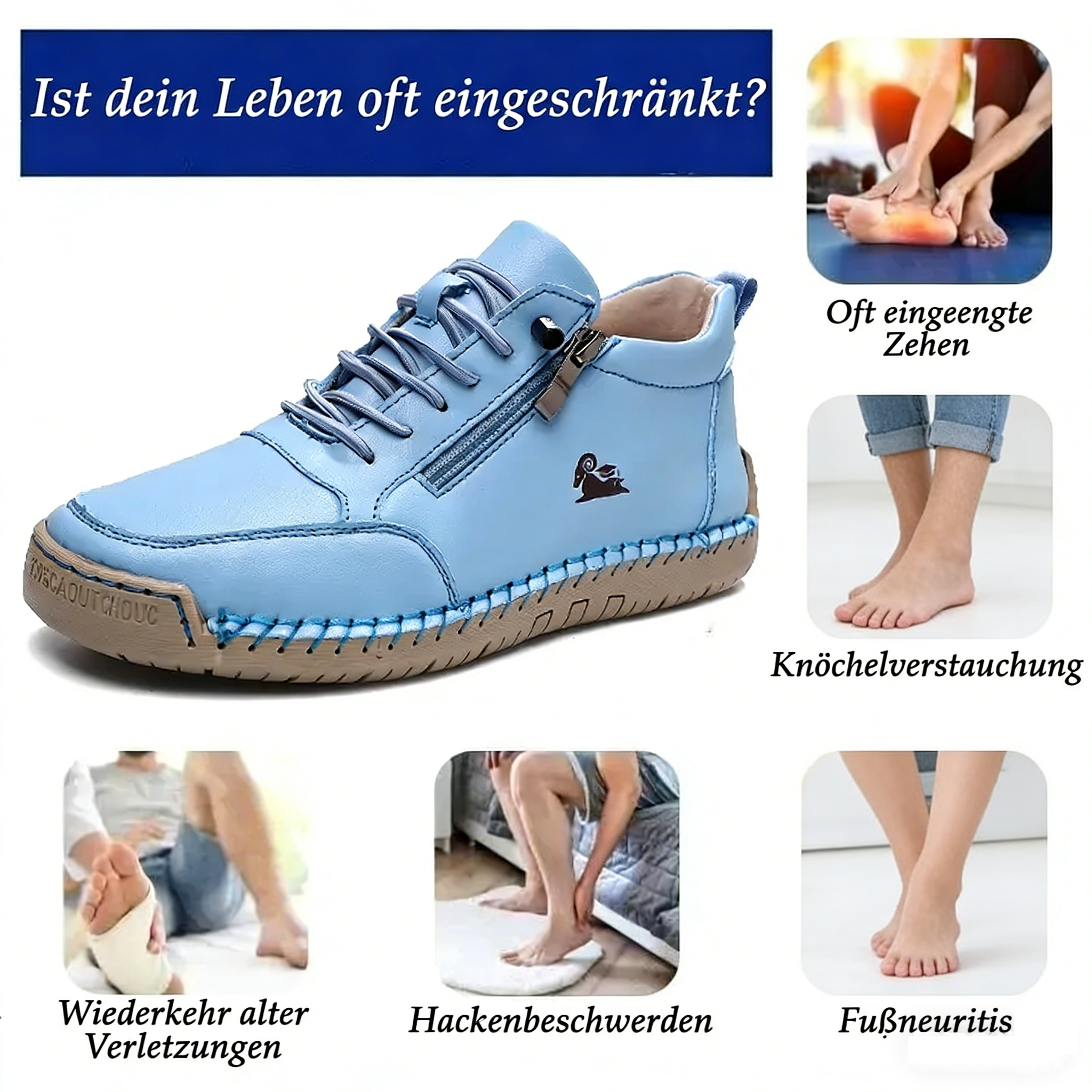 Heiperlye™ –  Moderne Unisex Komfort-Sneaker mit Fußunterstützung