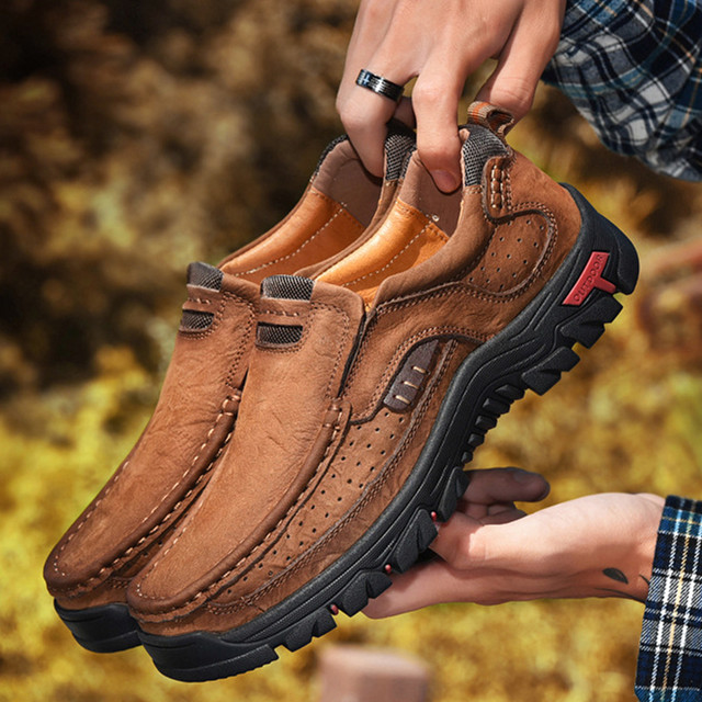 Men's Genuine Leather Outdoor Hiking Shoes