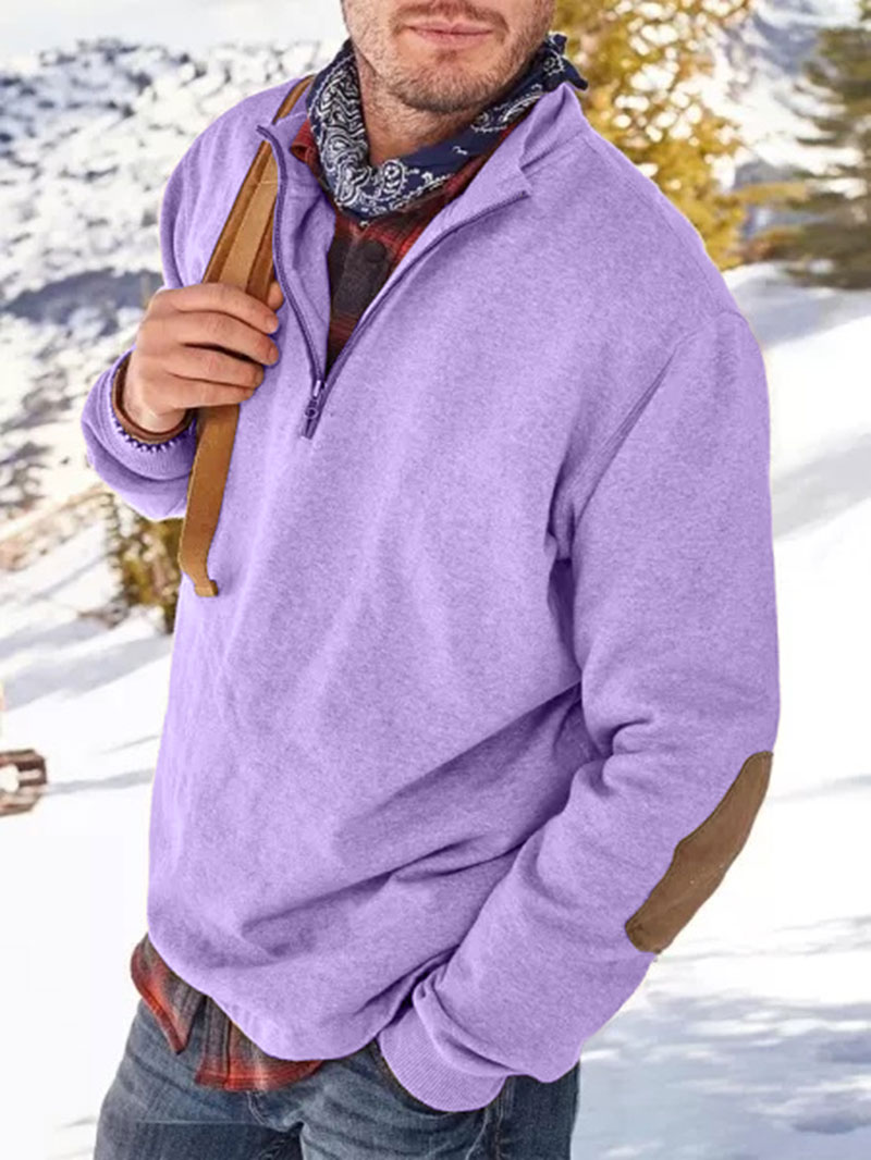 Veste décontractée zippée en cachemire pour homme