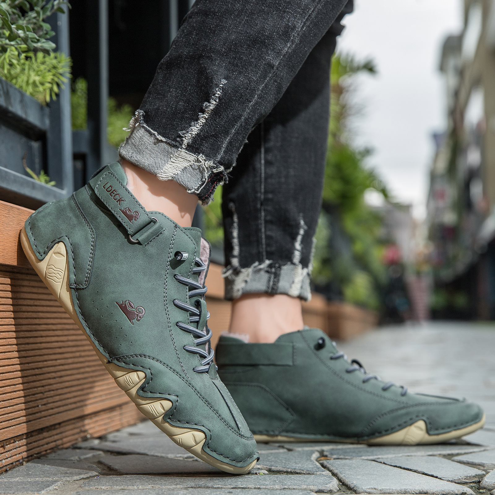 Unisex handgefertigte Echtleder-Barfußschuhe, rutschfest & komfortabel – mit und ohne Plüschfutter