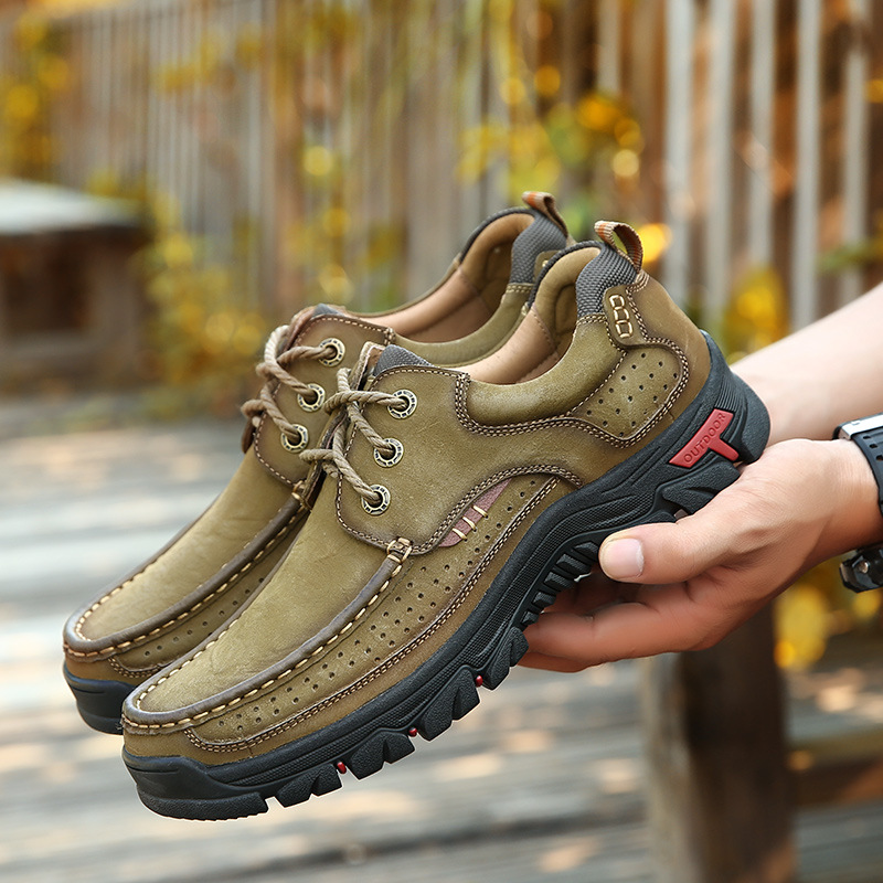 Men's Genuine Leather Outdoor Hiking Shoes