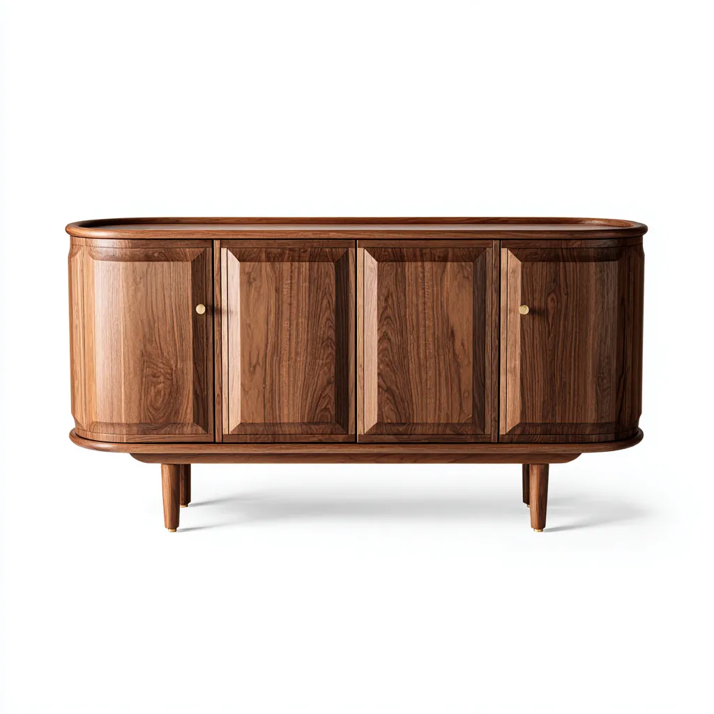 Credenza-legno-168x46x84 cm-noce-design classico-Roomgetmart