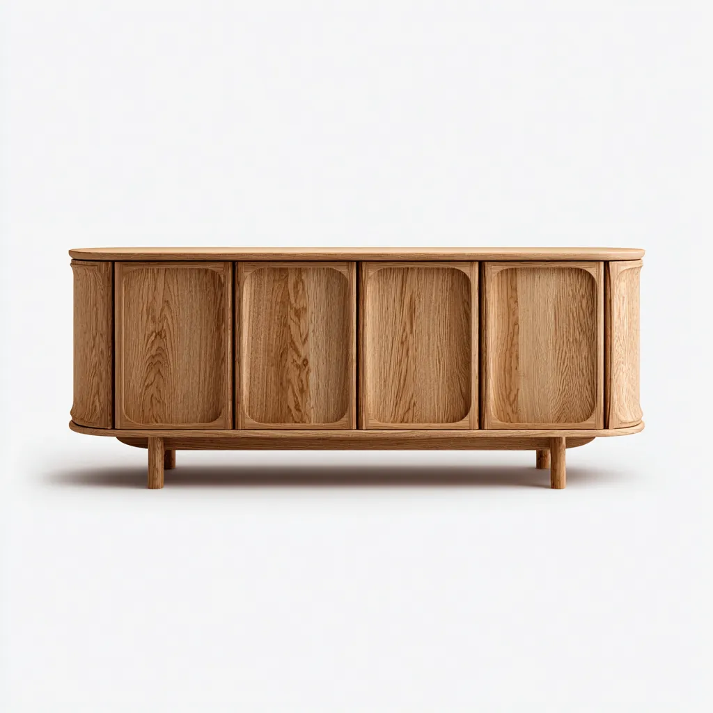 Credenza-legno-170x45x80 cm-rovere-design moderno-Roomgetmart