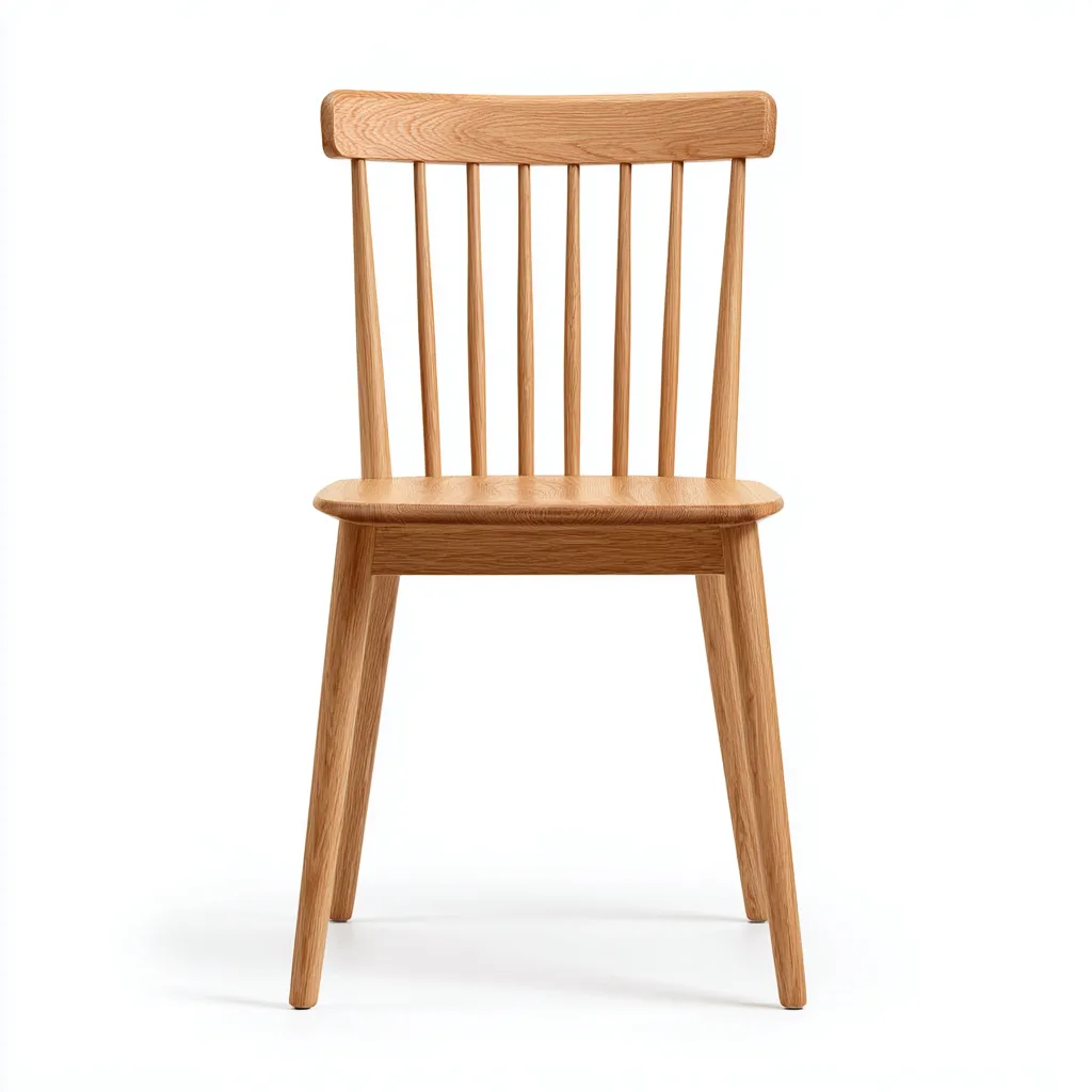 Sedia da pranzo - legno - 48x45x86 cm - legno naturale - stile nordico-Roomgetmart