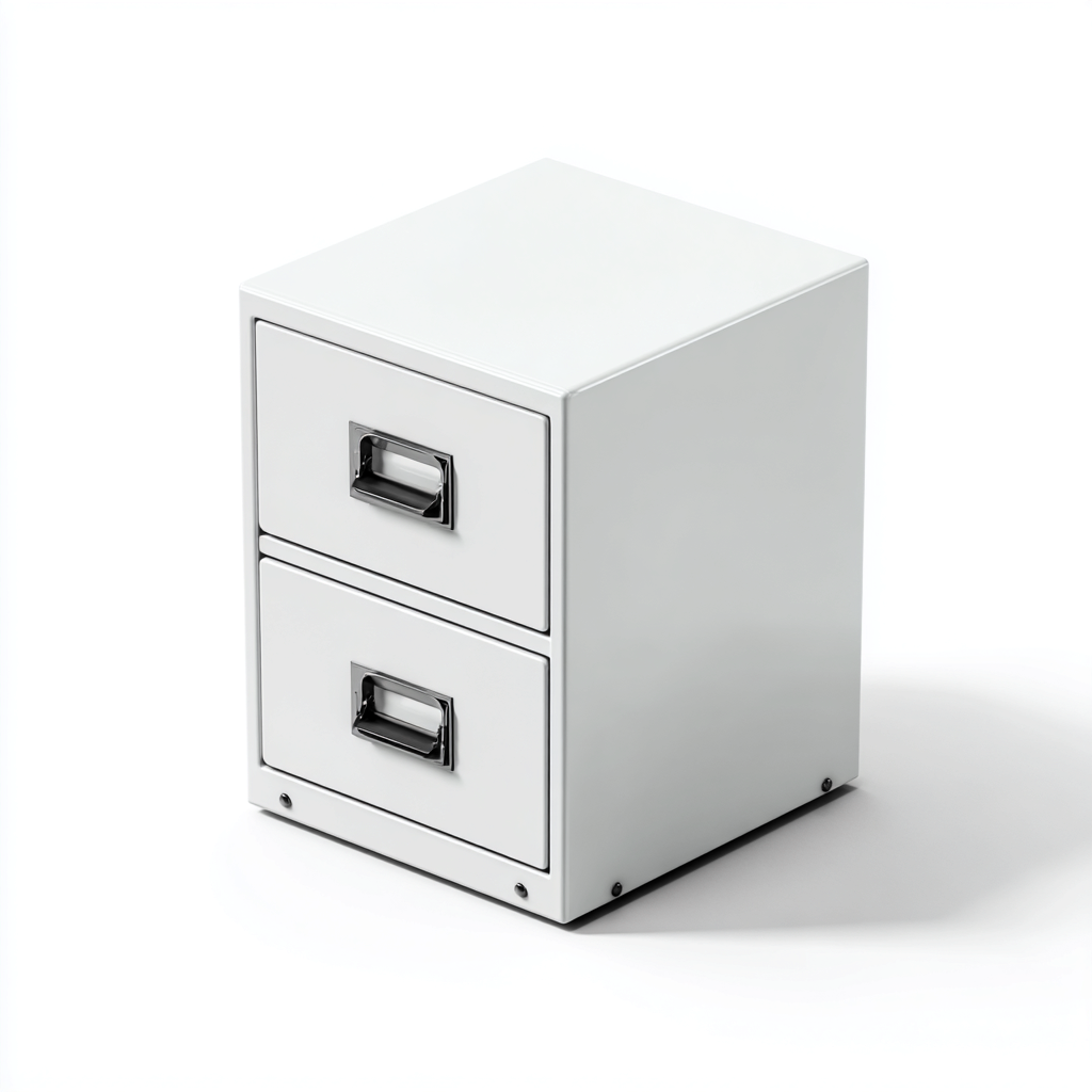 Armadio per ufficio metallo 28x35x40 cm - bianco - design funzionale-Luxegolab