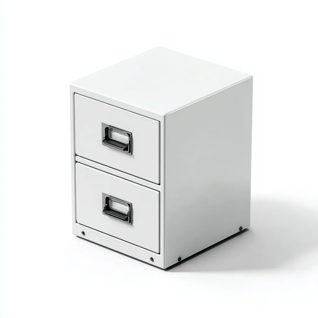 Armadio per ufficio metallo 28x35x40 cm - bianco - design funzionale-Luxegolab