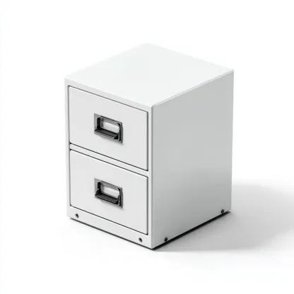 Armadio per ufficio metallo 28x35x40 cm - bianco - design funzionale-Luxegolab