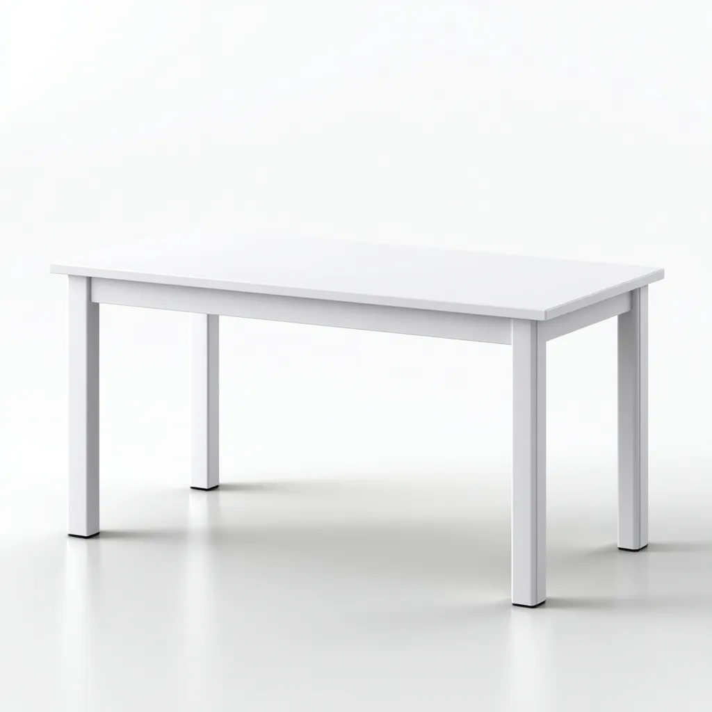 Scrivania in legno 150x75x75 cm colore bianco design moderno per ufficio-Luxegolab