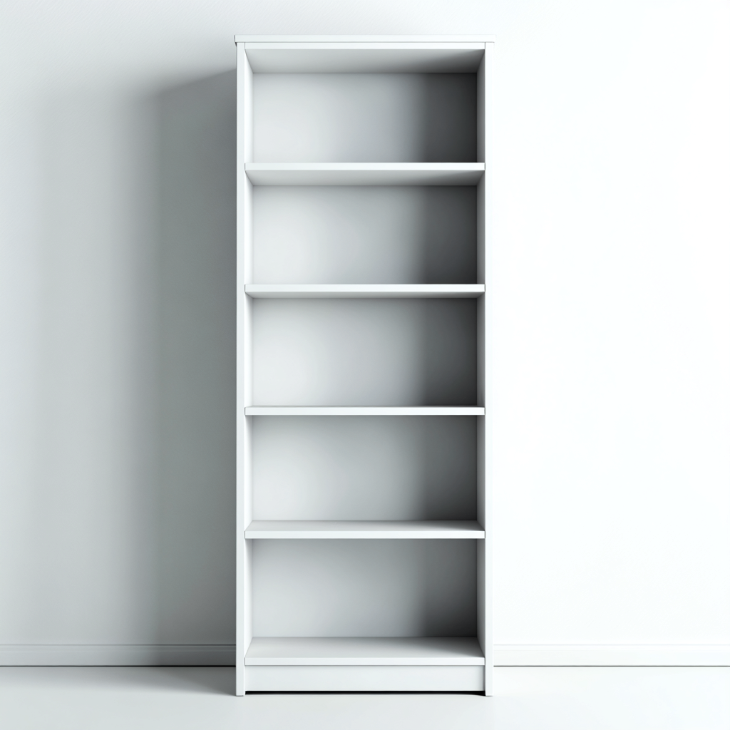 Librerie legno 88x30x185 cm - bianco - stile classico adatta per soggiorno-Luxegolab