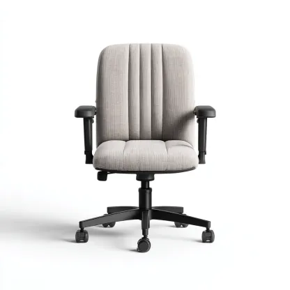 Sedia da ufficio in tessuto 60x60x100 cm - grigio - design moderno-Luxegolab