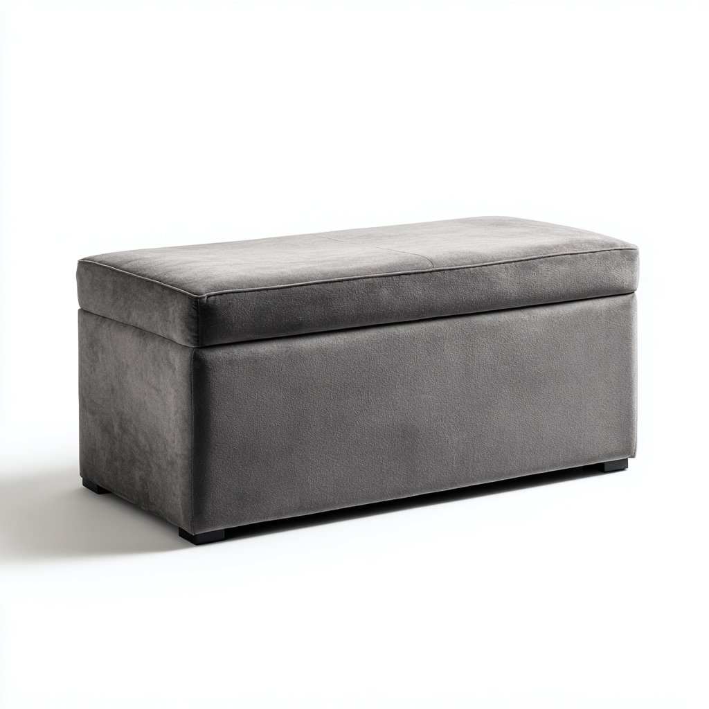 Panca per letto 110x42x48 cm - gris - style moderne-Luxegolab
