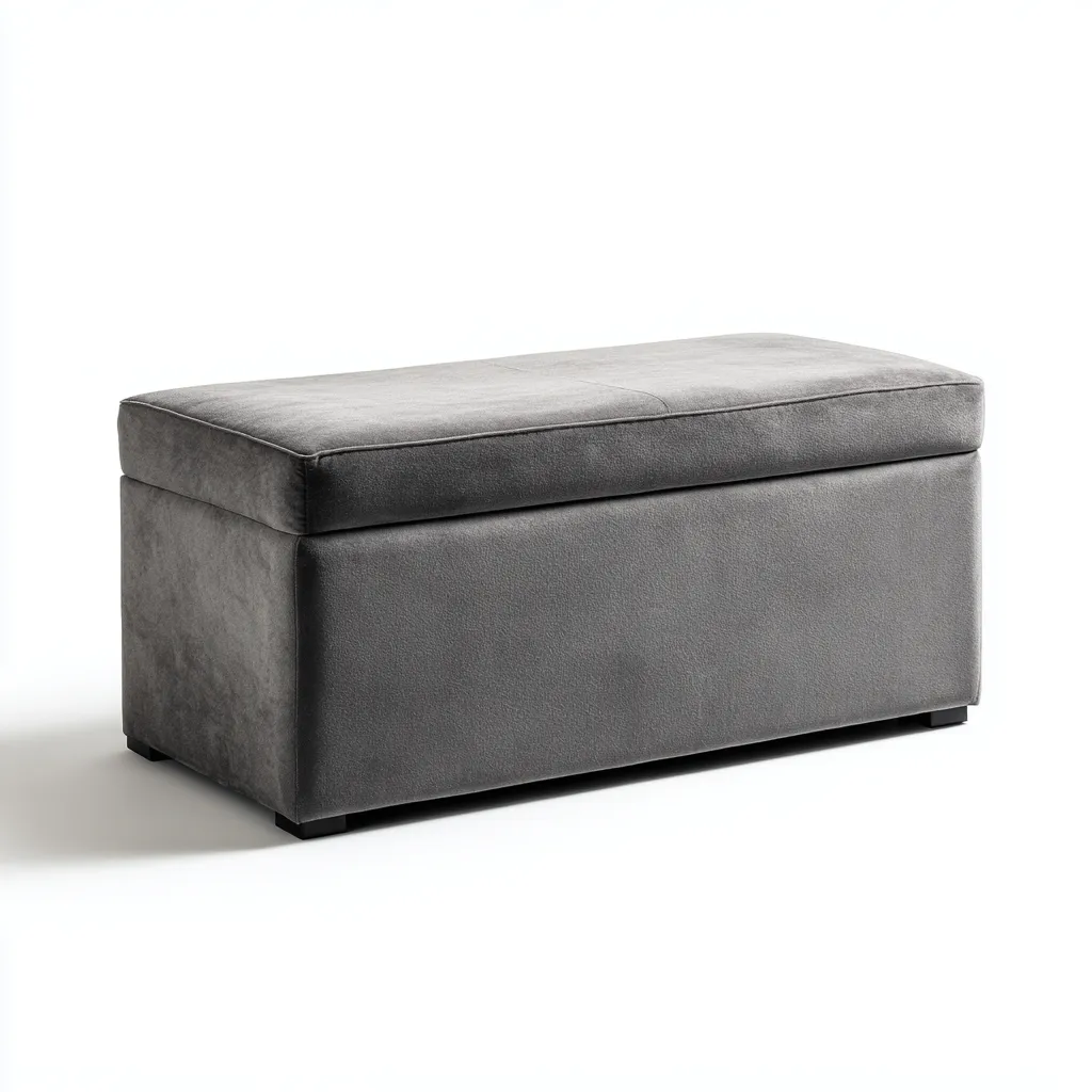 Panca per letto 110x42x48 cm - gris - style moderne-Luxegolab