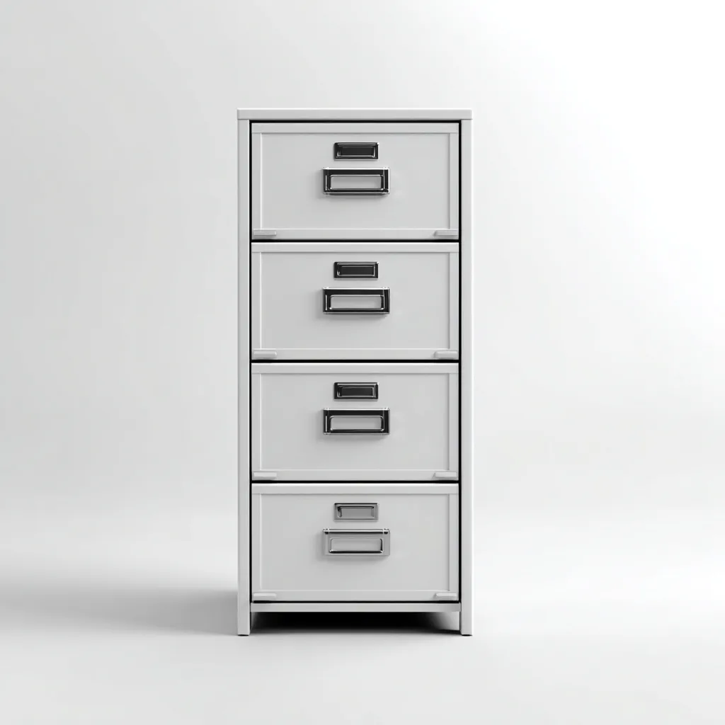 Armadio per ufficio-metallo 45x40x130 cm-bianco-stile moderno-Luxegolab