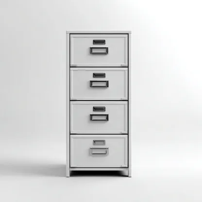 Armadio per ufficio-metallo 45x40x130 cm-bianco-stile moderno-Luxegolab