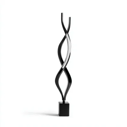 Lampada da terra in metallo 28x20x160 cm colore nero-argento design moderno per illuminazione interna-Luxegolab