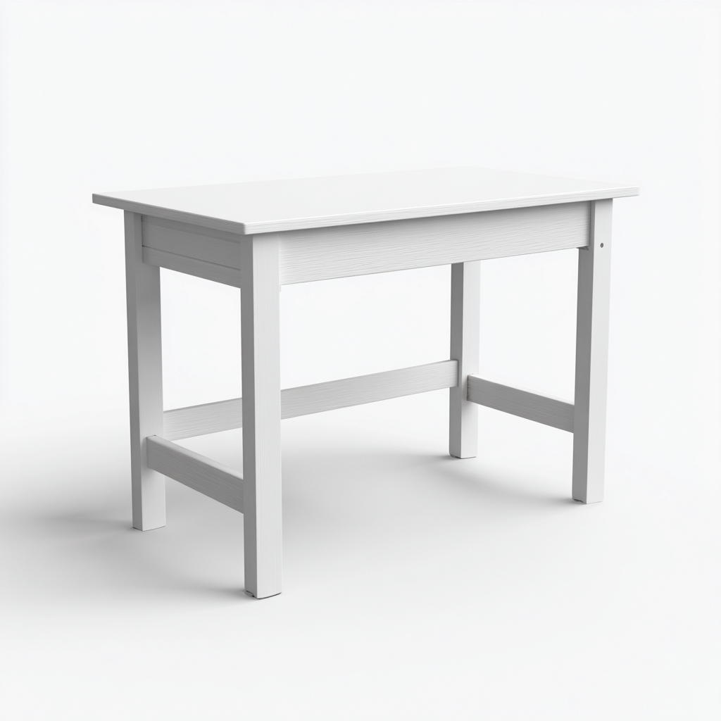 Scrivania per bambini 80x48x58 cm - blanc - style moderne-Luxegolab