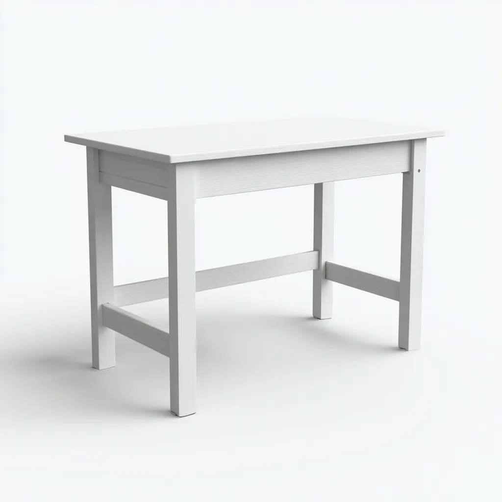 Scrivania per bambini 80x48x58 cm - blanc - style moderne-Luxegolab