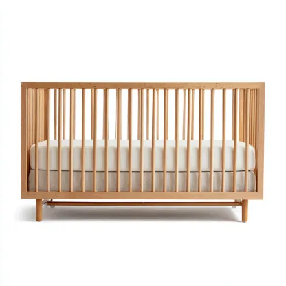 Lettino per bambini Legno 125x65x85 cm - Legno - Stile naturale-Luxegolab
