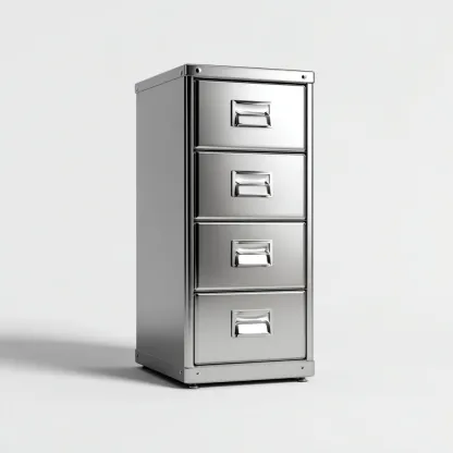 Armadio per ufficio metallo 46x62x128 cm - argento - design funzionale adatto per ufficio-Luxegolab