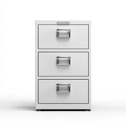 Armadio per ufficio metallo 45x60x102 cm - bianco - design funzionale adatto per ufficio-Luxegolab